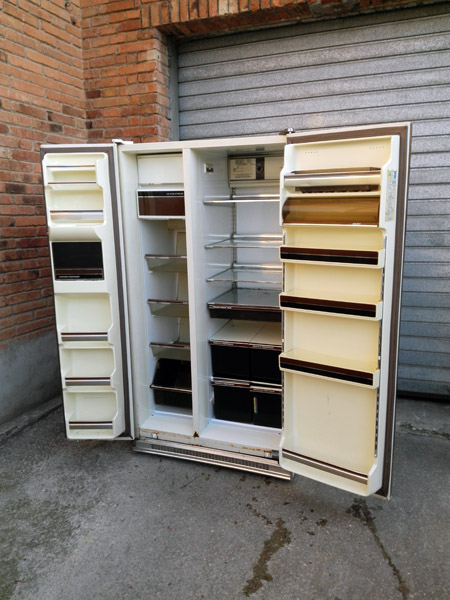 nevera 2puertas general electric americana metal plastico cristal 171x91x73 1u